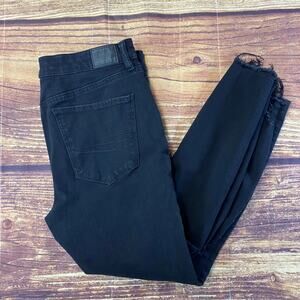 American Eagle Womens Light Wash Black The Dream Jean Hi Rise Jegging Jeans 14